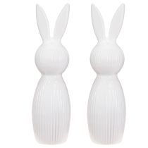 kohteita Yksinkertainen kanihahmo koriste-esineeksi moderneihin kevätasetelmiin, 22 cm, 2 kpl
