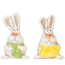 kohteita Pääsiäispupuhahmot, käsinmaalatut keraamiset koristeet, hauska pääsiäiskoristeluun, 11 cm, 4 kpl