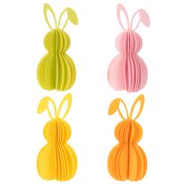 kohteita Koristeellinen huopainen kanihahmo kevään koristeeksi, 20 cm, 4 kpl