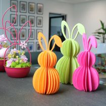 kohteita Koristeellinen huopainen kanihahmo kevään koristeeksi, 20 cm, 4 kpl