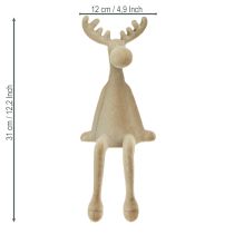 kohteita Hirvenruskea reunaistuin, ruskea, 31 cm, 3 kpl