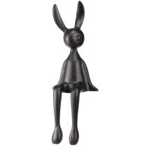 kohteita Reunajakkarapupu Pääsiäispupu metallimusta 12×11×34cm