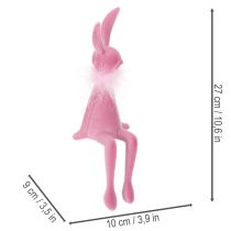 kohteita Pääsiäispupuhahmo höyhenboalla, hyllylle kiinnitettävä, koristeellinen pääsiäishahmo, 27 cm, 2 kpl