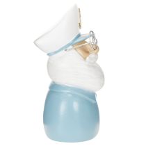 kohteita Kapteenihahmo, meriaiheinen, lasit ja hattu, 16 cm