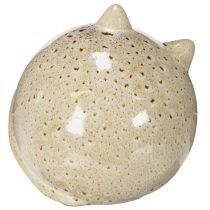 kohteita Keraaminen kissahahmo, pyöreä muotoilu olohuoneeseen tai makuuhuoneeseen, 13 cm
