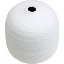 Keraaminen maljakko, koristemaljakot valkoiset Ø15cm K14,5cm 2 kpl setti