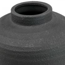 Keraaminen maljakko Musta Koristemaljakko Iso Ø18,5cm K40cm