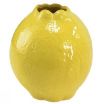 kohteita Keraaminen maljakko keltainen sitruuna koriste välimerellinen Ø12cm K14.5cm