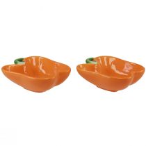 kohteita Keraamiset kulhot oranssi pippuri koriste 16x13x4,5cm 2kpl
