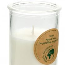 Kynttilä lasissa soijavaha soijakynttilä korkinvalkoisella Ø5,5cm K8,5cm