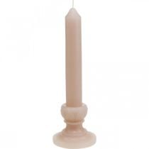 Koristeellinen sauva kynttilä pinkki nostalgia kynttilävaha yksivärinen 25cm