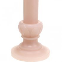 Koristeellinen sauva kynttilä pinkki nostalgia kynttilävaha yksivärinen 25cm