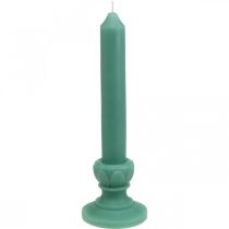 Deco kynttilä retro kynttilävaha pöytäkoriste vihreä 25cm