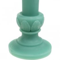 Deco kynttilä retro kynttilävaha pöytäkoriste vihreä 25cm