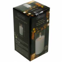 kohteita LED-kynttilä lasista aitoa vahaa valkoinen Ø7,5cm K10cm