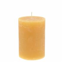 Yksiväriset kynttilät hunaja 85×120mm 2kpl