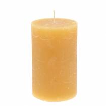 Yksiväriset kynttilät hunaja 85×150mm 2kpl