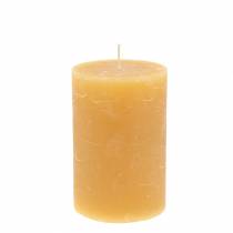 Yksiväriset kynttilät hunaja 70×120mm 4kpl