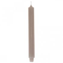Kynttilä pitkä pöytä kynttilänjalka kynttilä harmaa Ø3cm K29cm