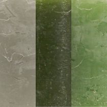 kohteita Kynttilät vihreä 3 eri väriä pilarit 60x80cm 12 kpl