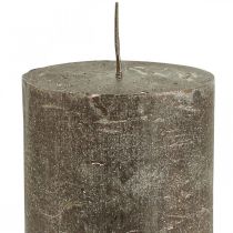 kohteita Pilarikynttilät yksiväriset kynttilät kupari 70x100mm 4 kpl