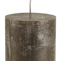 kohteita Pilarikynttilät yksiväriset kynttilät kupari 70x120mm 4 kpl