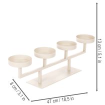 kohteita Moderni kynttilänjalka neljällä kynttilälautasella, 47 cm