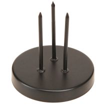 kohteita Kynttilänjalka adventtiseppele metalli mattamusta Ø8cm 4 kpl