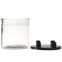 kohteita Kynttilänjalka lasi Tanko kynttilänjalka koristelasi H11cm Ø10cm