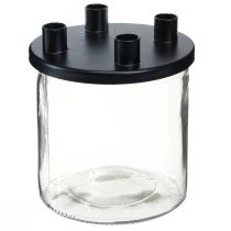 kohteita Kynttilänjalka lasi Tanko kynttilänjalka koristelasi H11cm Ø10cm