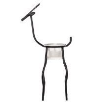kohteita Poro-kynttilänjalka tuikkulasialustalla, 28 cm