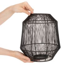 kohteita Musta kynttilänjalka, koristeellinen lyhty, lankakori, Ø24cm, K28cm