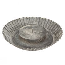 kohteita Kynttilänjalka leivinmuotina kynttilälevy harmaa Ø15cm K3cm 4kpl
