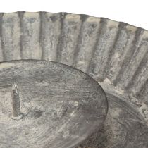 kohteita Kynttilänjalka leivinmuotina kynttilälevy harmaa Ø15cm K3cm 4kpl