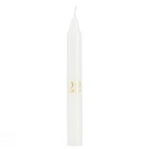 kohteita Kynttilänjalka lasilla, 24 kynttilää Adventtikalenteri H14,5cm