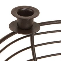 kohteita Kynttilänjalka 4 kynttilän koristekulholle metallinruskea Ø14cm