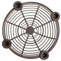 kohteita Kynttilänjalka 4 kynttilän koristekulholle metallinruskea Ø14cm