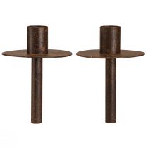 kohteita Kynttilänjalka pullolle rust look Ø8,5cm K12cm 2kpl