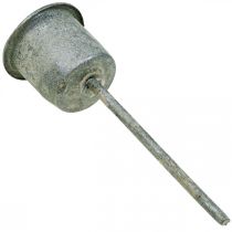 kohteita Plug-in kynttilänjalka Shabby Chic harmaa Ø3cm K8,5cm 8 kpl
