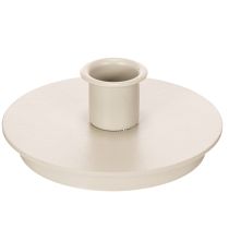 kohteita Pyöreät kermanväriset kynttilänjalat kartiokynttilöille, pöytäkoriste, 10 cm, 2 kpl