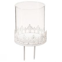 kohteita Kynttilänjalka piikkikynttilänjalalla valkoinen K8cm 4 kpl