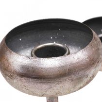 Kynttilänjalka antiikki kynttilänjalka hopea 4 liekkiä Ø19cm