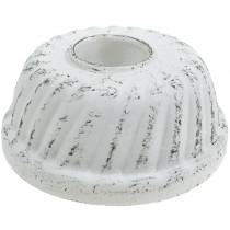 kohteita Kynttilänjalka Bundt-kakkuvuoka Shabby Chic Valkoinen Ø7.2cm K3cm 2kpl