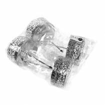 kohteita Kukkaiset kynttilänjalat hopean kiinnittämiseen Ø8,8cm K13,7cm 4 kpl antiikkia