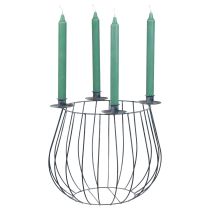 kohteita Kynttilänjalka metallinharmaa verkkokori Ø25/10,5cm 2 kpl