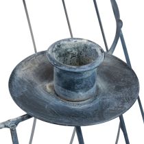kohteita Kynttilänjalka metallinharmaa verkkokori Ø25/10,5cm 2 kpl