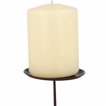 Kynttilänjalka ruskea Ø6cm 4kpl