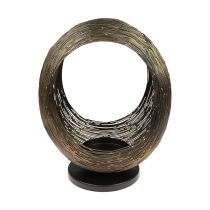 Kynttilänjalka metalli koristeellinen veistos kynttilänjalka H33,5cm