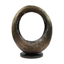Kynttilänjalka metalli koristeellinen veistos kynttilänjalka H33,5cm