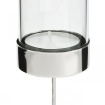 kohteita Kynttilänjalka metallin/lasin kiinnittämiseen Ø5cm H14cm 4 kpl